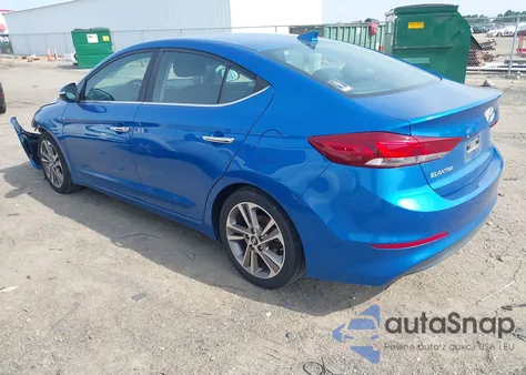2017 Hyundai Elantra Limited z USA, uszkodzony, nr VIN 5NPD84LF8HH114893